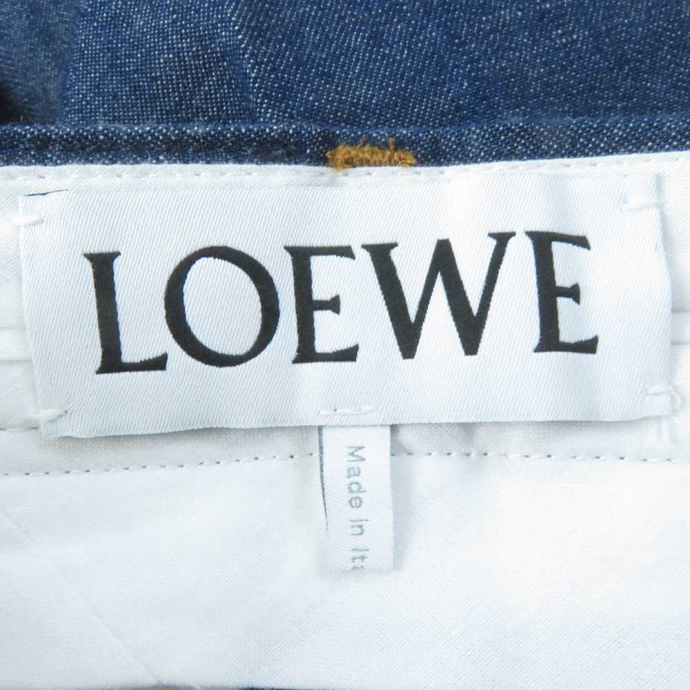 LOEWE Wide pants cotton Indigo blue 34 - image 10