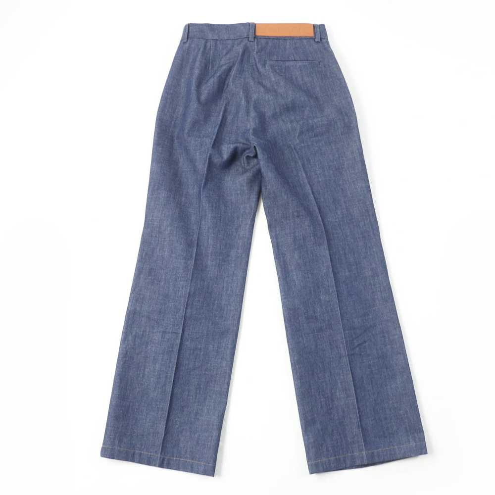 LOEWE Wide pants cotton Indigo blue 34 - image 3