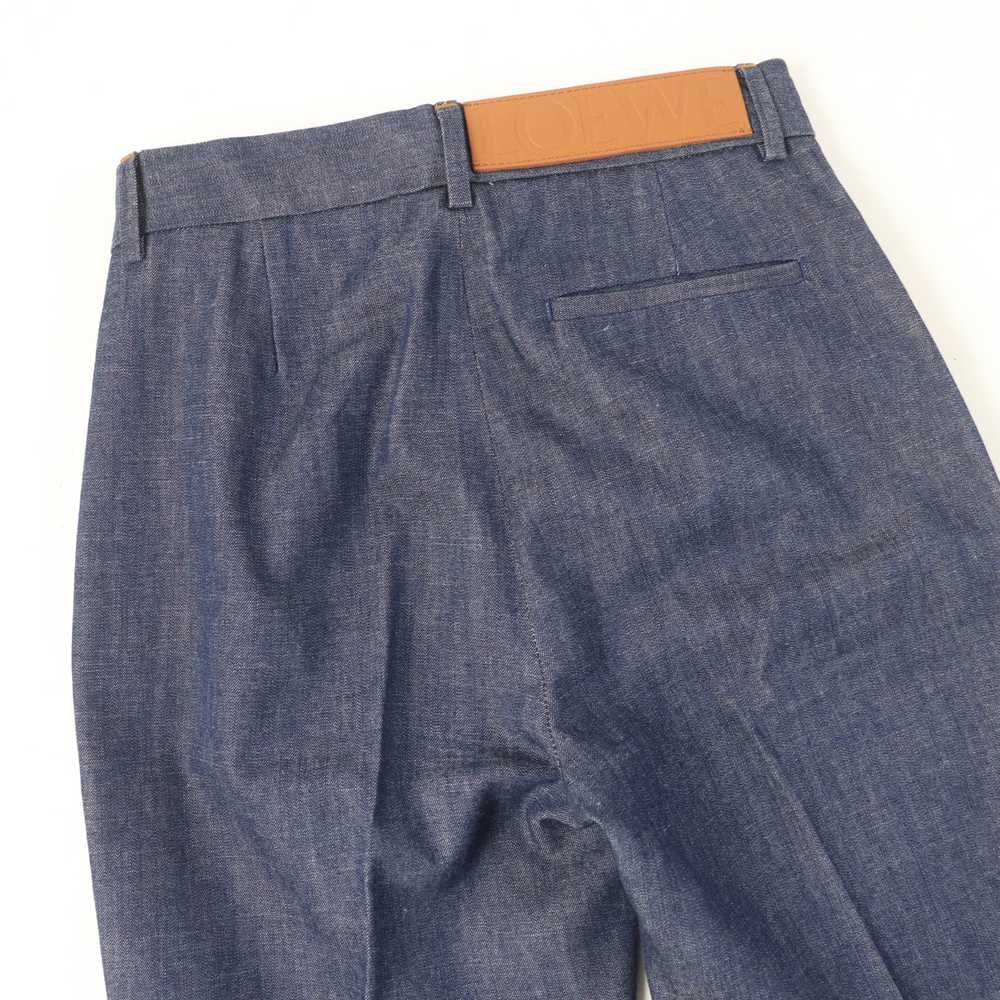 LOEWE Wide pants cotton Indigo blue 34 - image 6