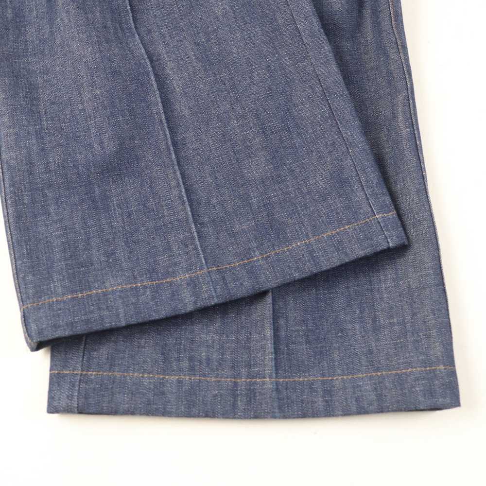 LOEWE Wide pants cotton Indigo blue 34 - image 7