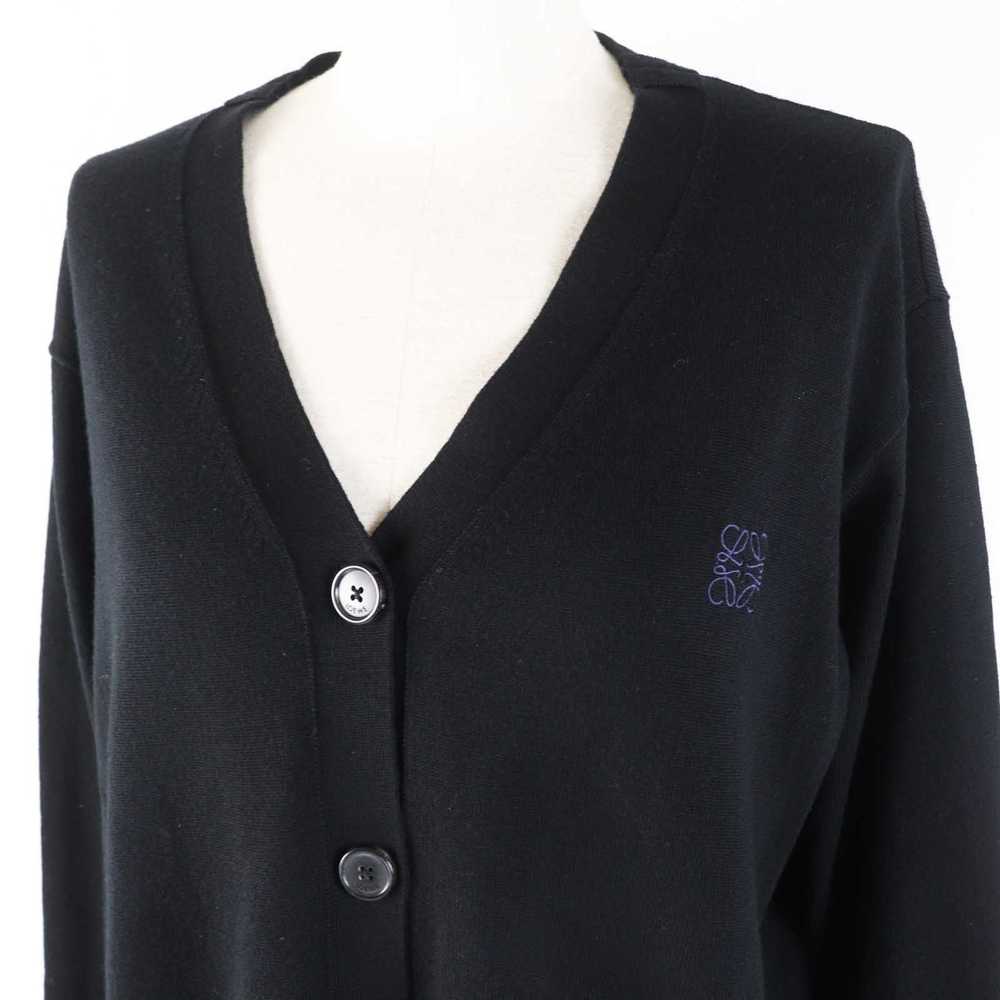 LOEWE cardigan Q825Y16K02 wool black XS - image 2