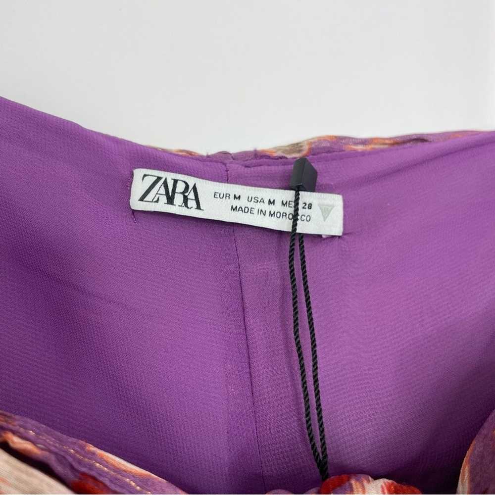 Zara purple ruched cut out bodycon tank mini even… - image 5