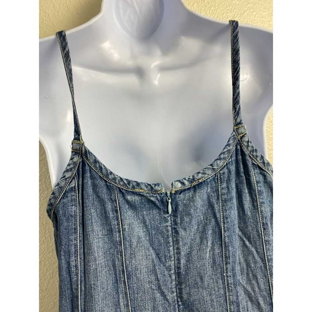 Lauren Ralph Lauren Blue Jean Denim Dress Spaghet… - image 12