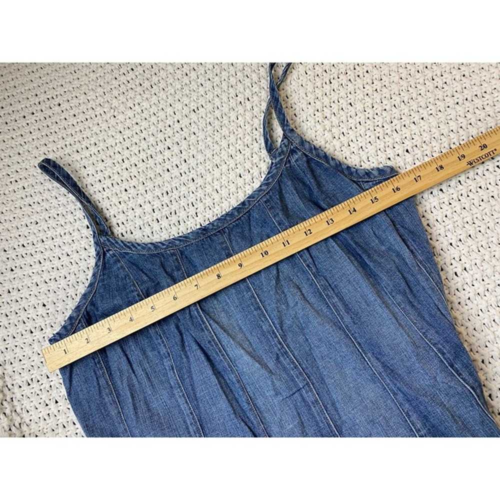 Lauren Ralph Lauren Blue Jean Denim Dress Spaghet… - image 6