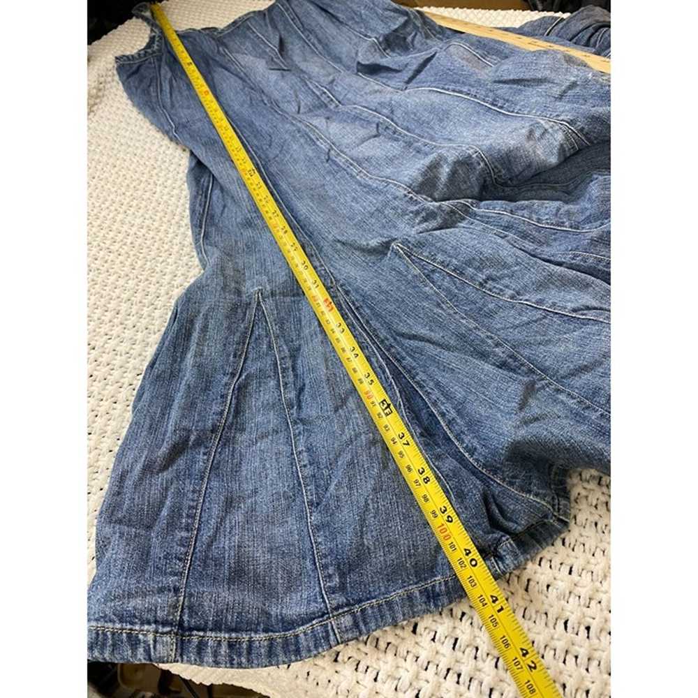 Lauren Ralph Lauren Blue Jean Denim Dress Spaghet… - image 7