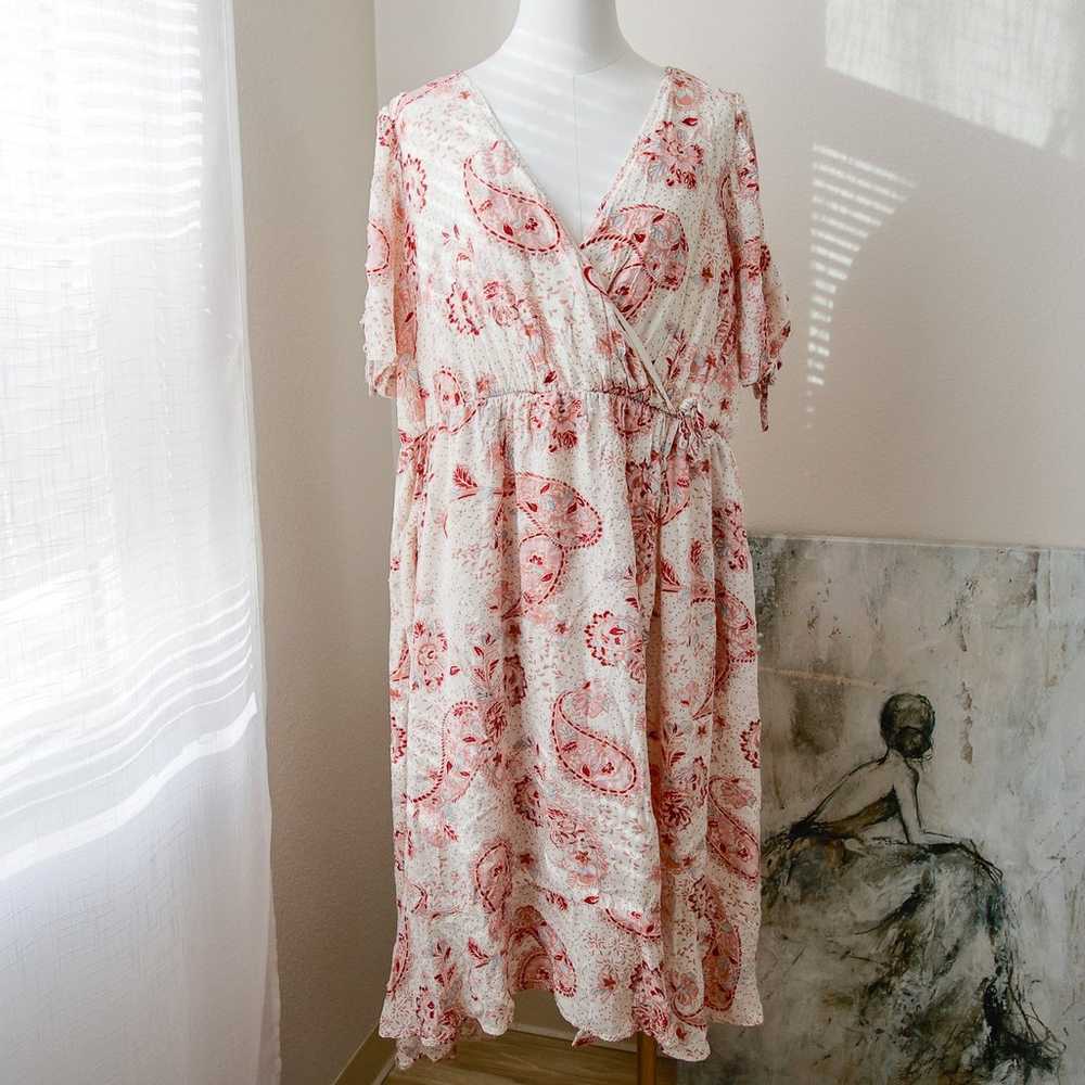 TORRID Paisley Boho Cottage Midi dress size 2 XL - image 2