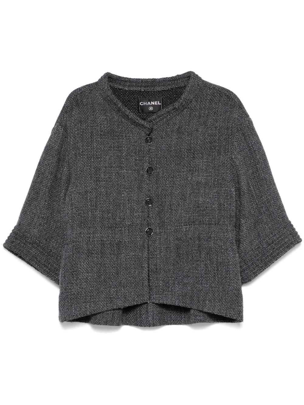 CHANEL Pre-Owned 2016 band-collar jacket - Grey - image 1