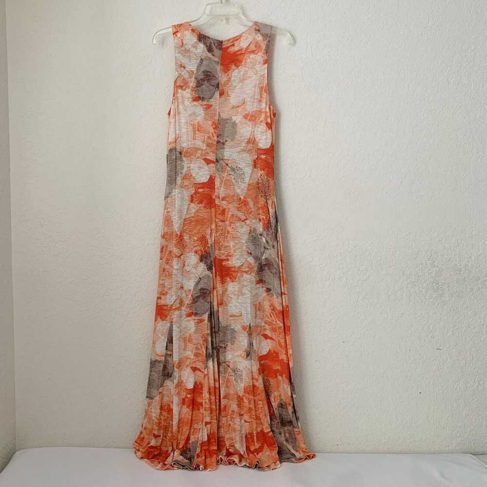 Tommy Bahama Maxi Dress Women L Orange Tropical F… - image 2