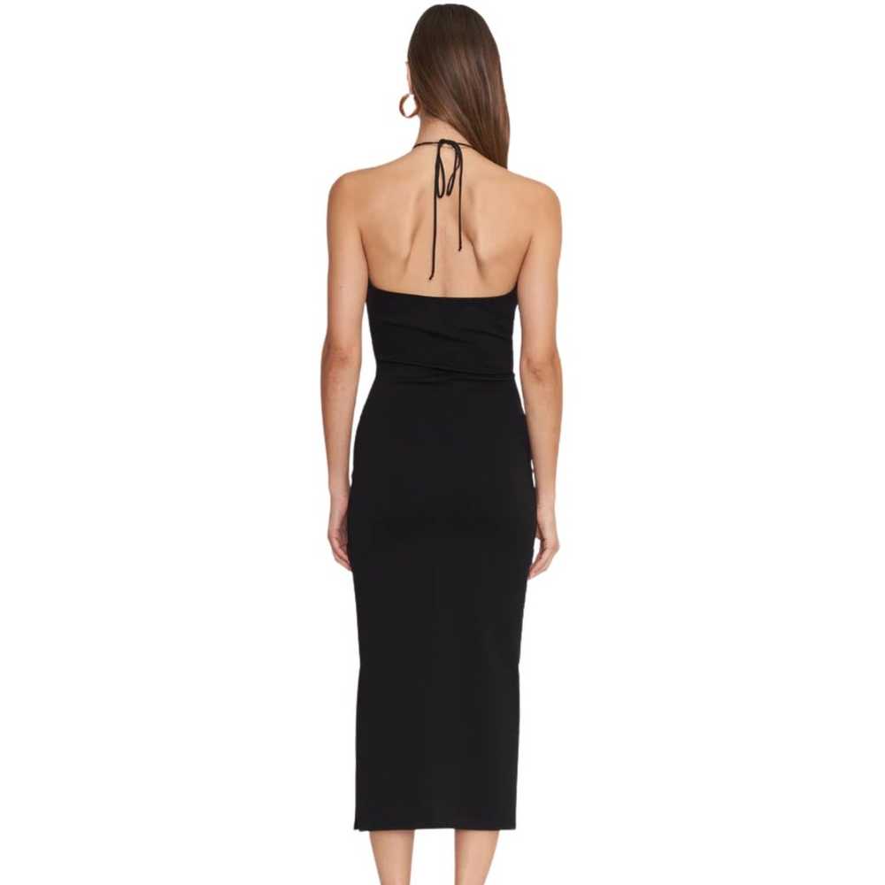 4SI3NNA Black Asher Bodycon Midi Dress Women's Sz… - image 2