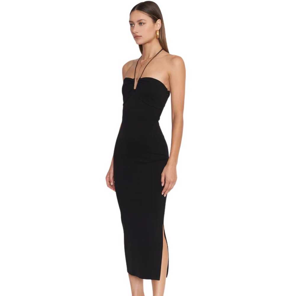 4SI3NNA Black Asher Bodycon Midi Dress Women's Sz… - image 9