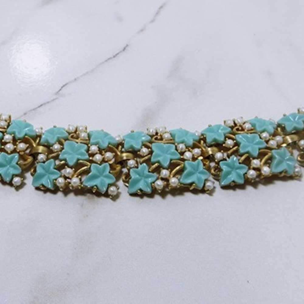 Rare Vintage Crown TRIFARI Samara Faux Turquoise … - image 1