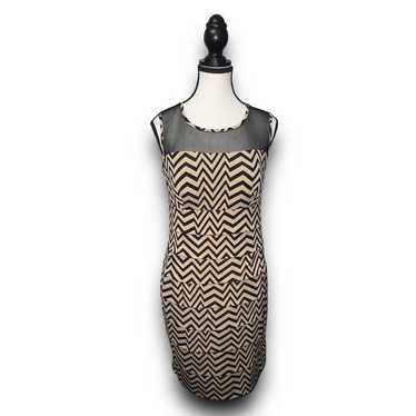 En focus Black & Beige Chevron Sleeveless Stretch… - image 1