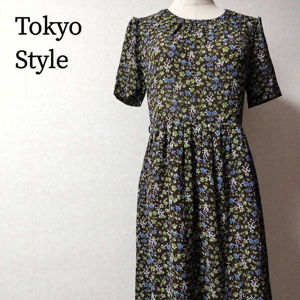 Tokyo Style Sheer No Color Short Sleeve Waist Cut… - image 1