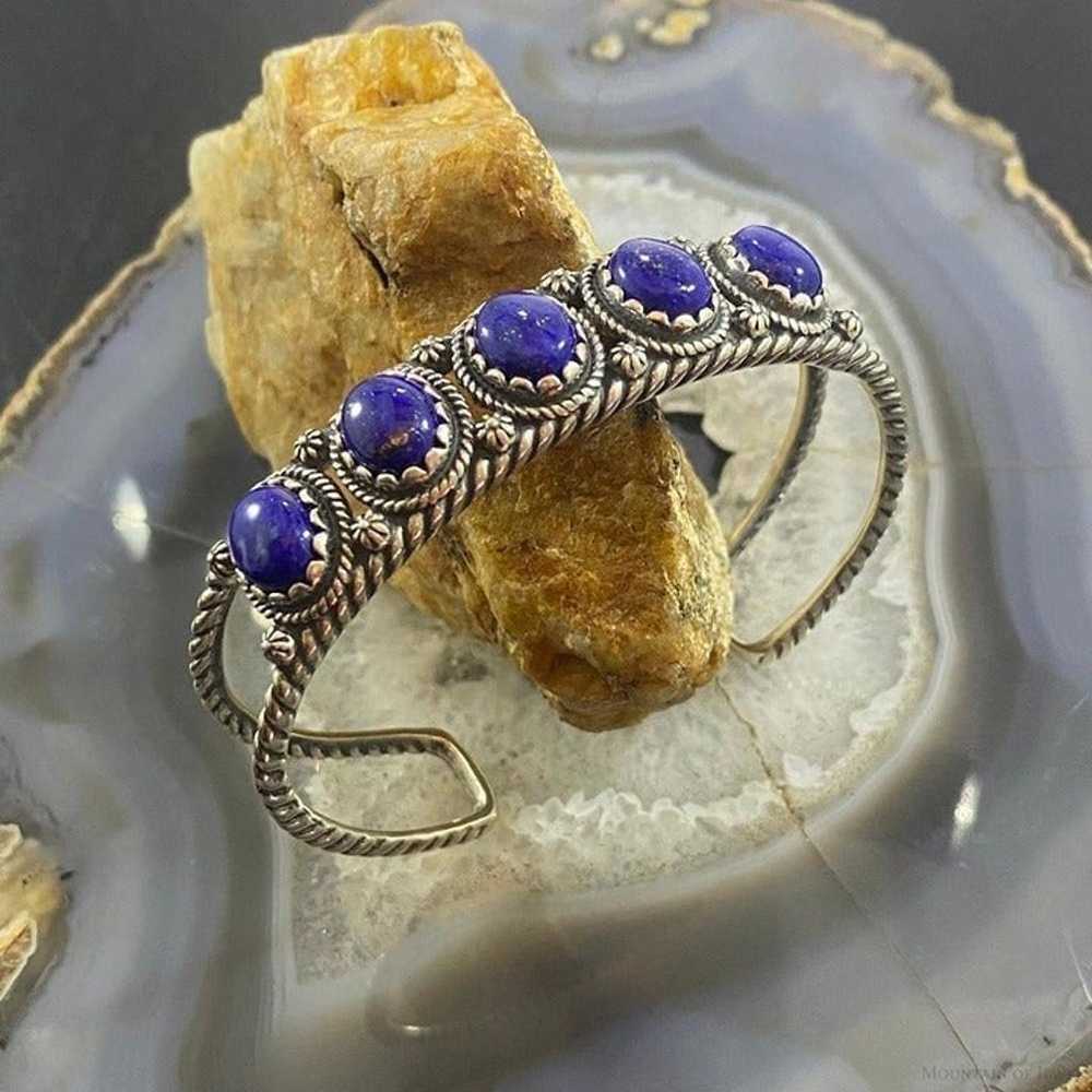 Carolyn Pollack Southwestern Style Sterling Lapis… - image 3