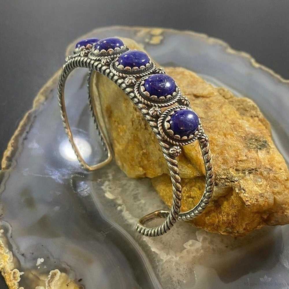 Carolyn Pollack Southwestern Style Sterling Lapis… - image 5