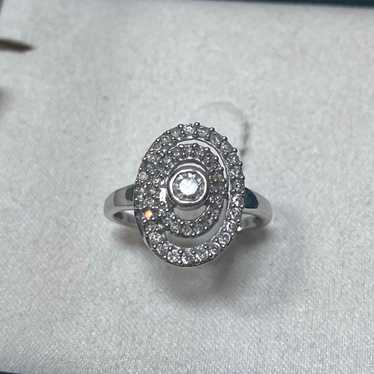 10k gold diamond  ring - image 1