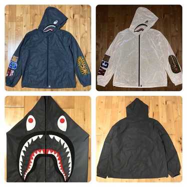 Bape BAPE Reflector shark zip hoodie jacket a bath