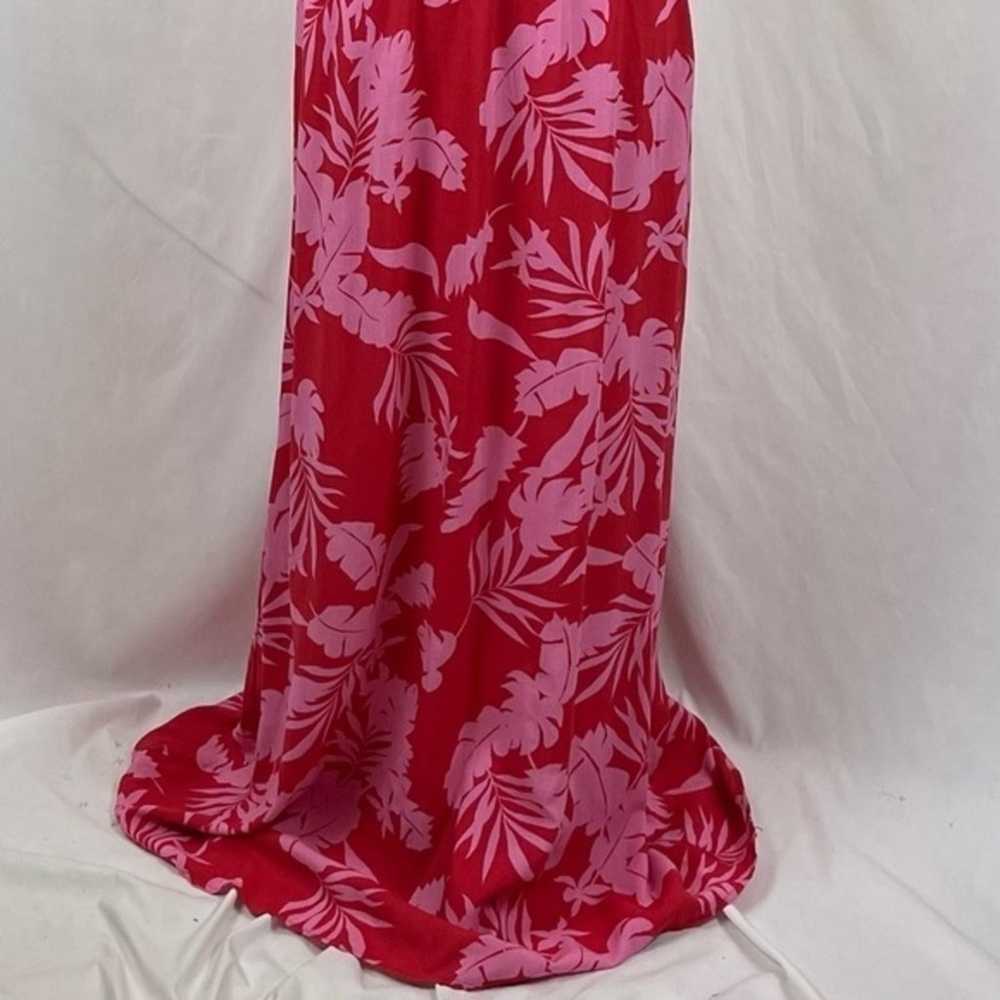 Anthropologie Japna Red & Pink Bold Floral Coasta… - image 3