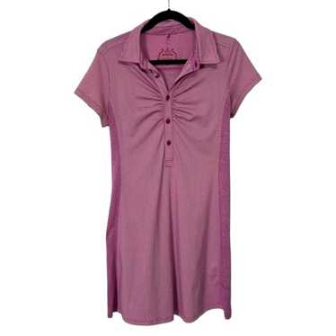 Prana Athletic performance Polo Shirt Dress Purple