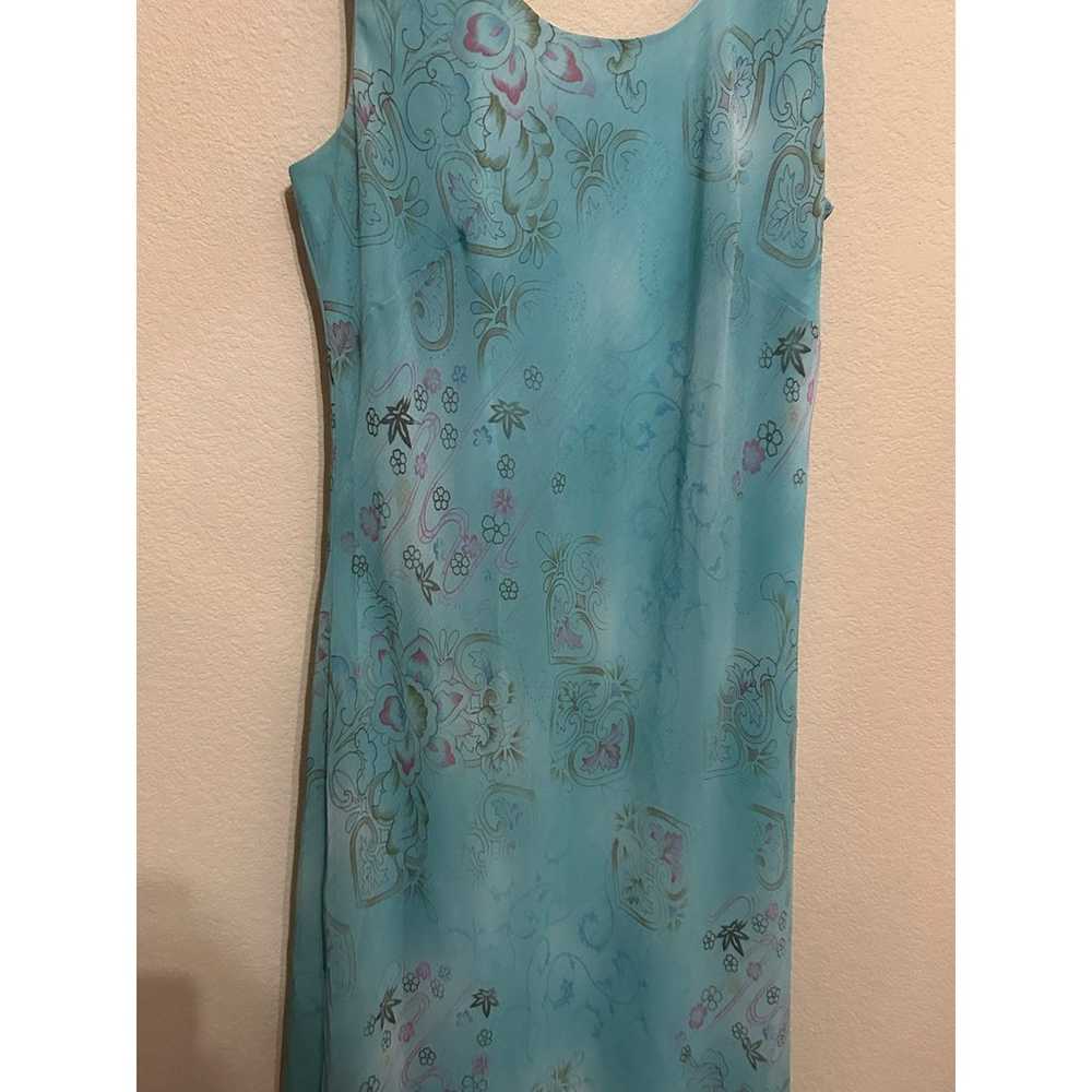 Vintage K Studio Maxi Dress Size 14 Blue Fairy Wh… - image 5