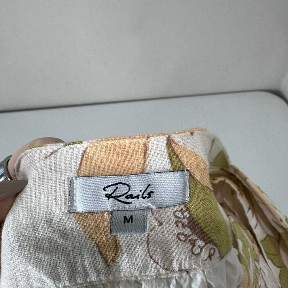 Rails Womens Dress Medium Pink Linen Valentina Ci… - image 8