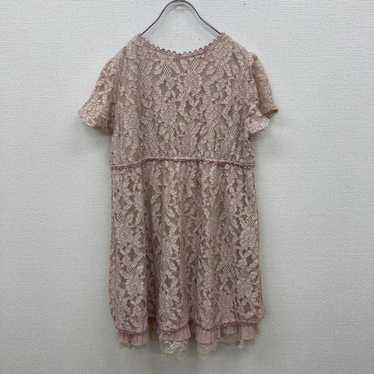 【axes femme】Axes Femme (M) Mini Dress * Floral Lac