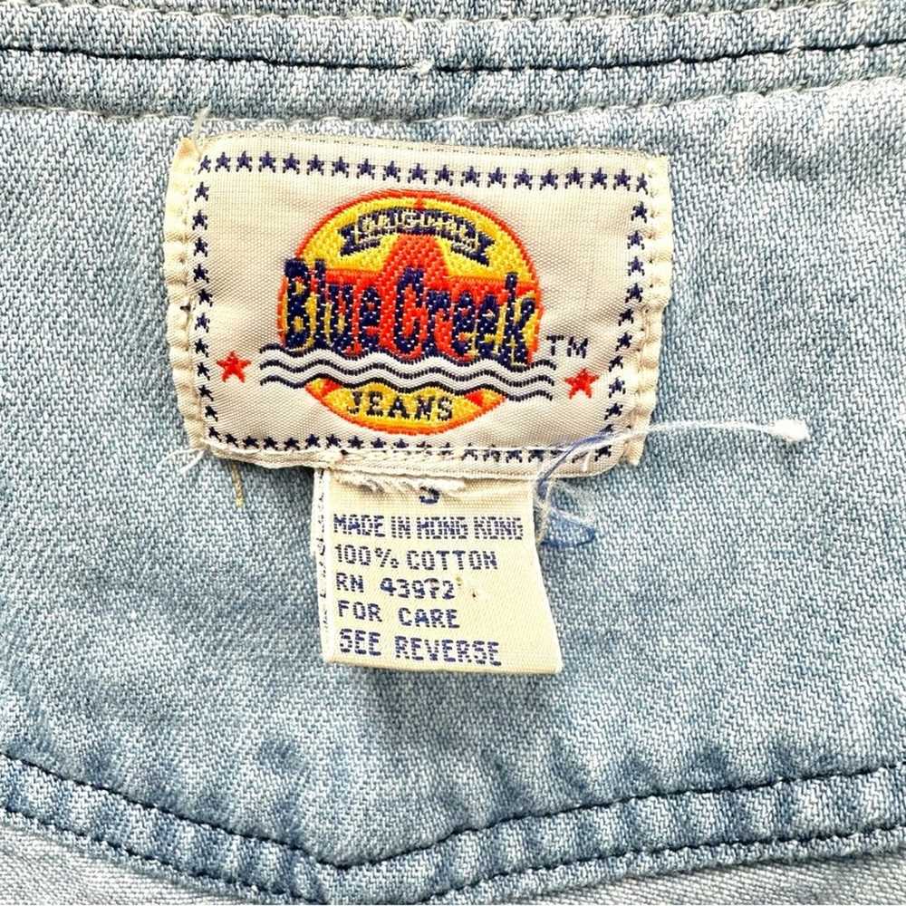 Blue Creek Texas Vintage 90s denim southwestern b… - image 3