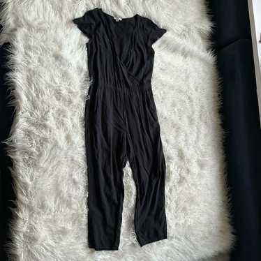 J. Crew Black V-Neck Jumpsuit