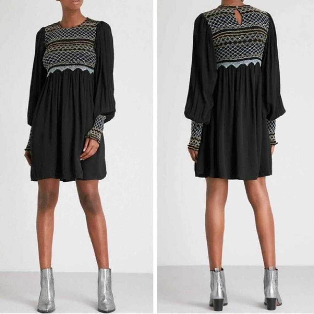 Free People Late Night Picnic Smocked Mini Dress … - image 11