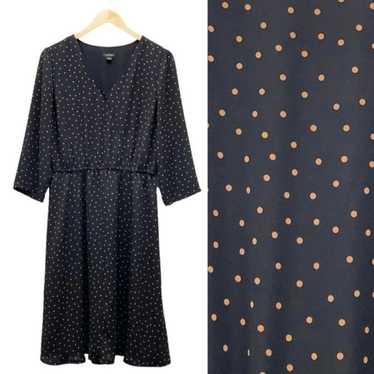 J. Jill Wearever Collection Black Polka Dot Surpl… - image 1