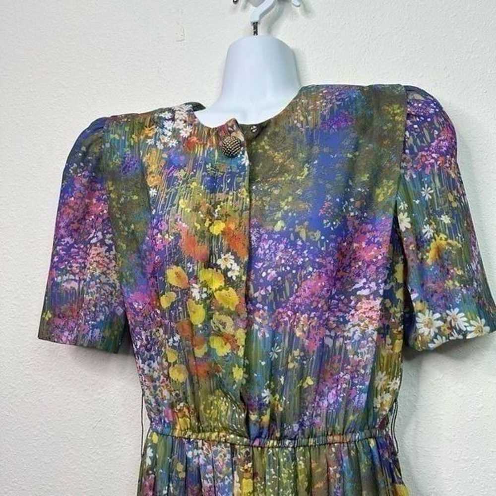 Lady Carol VTG Watercolor Multicolor Feminine Art… - image 2