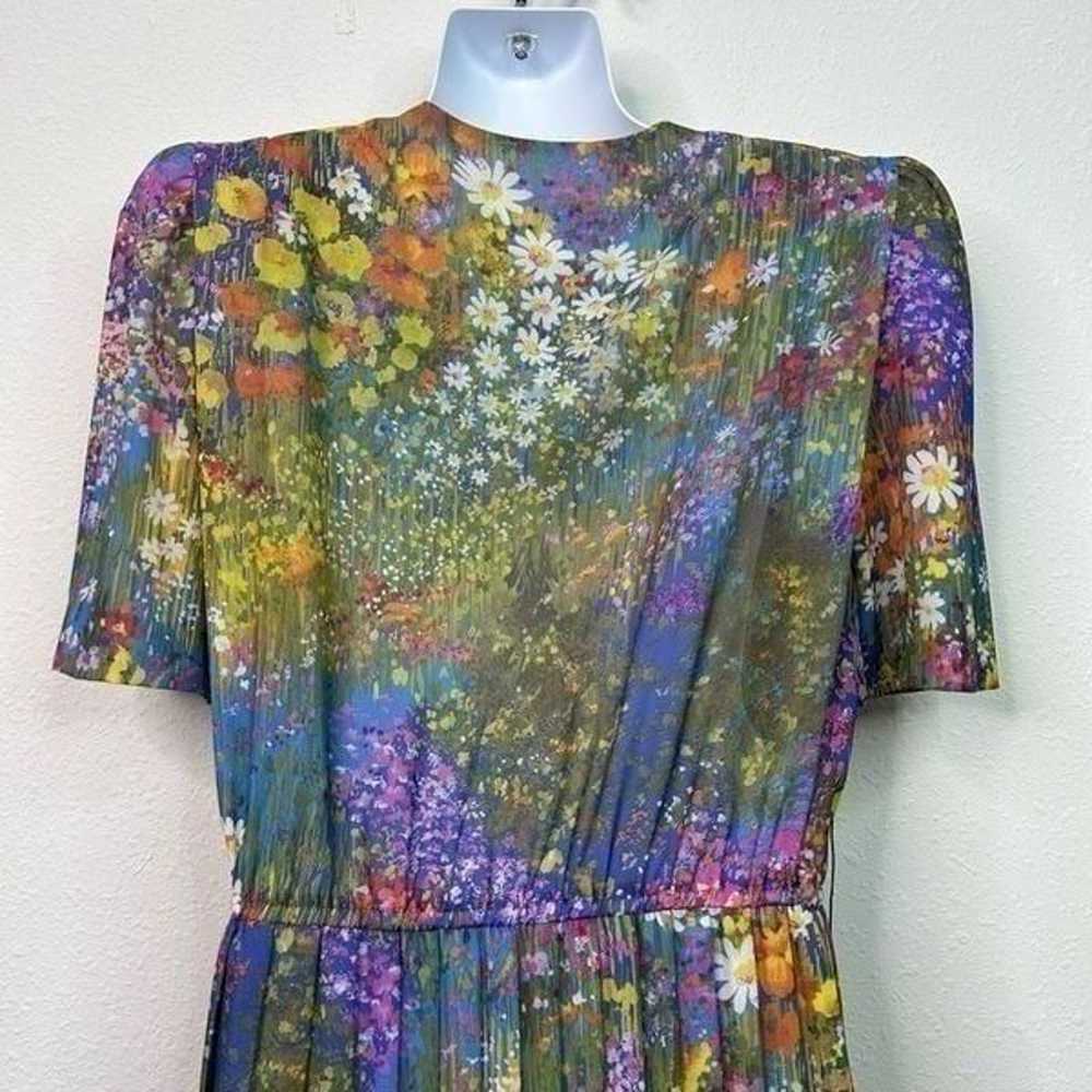 Lady Carol VTG Watercolor Multicolor Feminine Art… - image 9