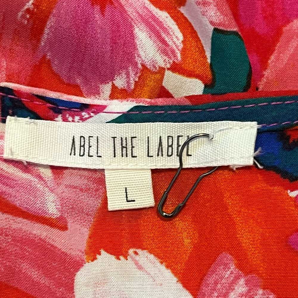 Abel The Label high low hem bright floral print v… - image 8