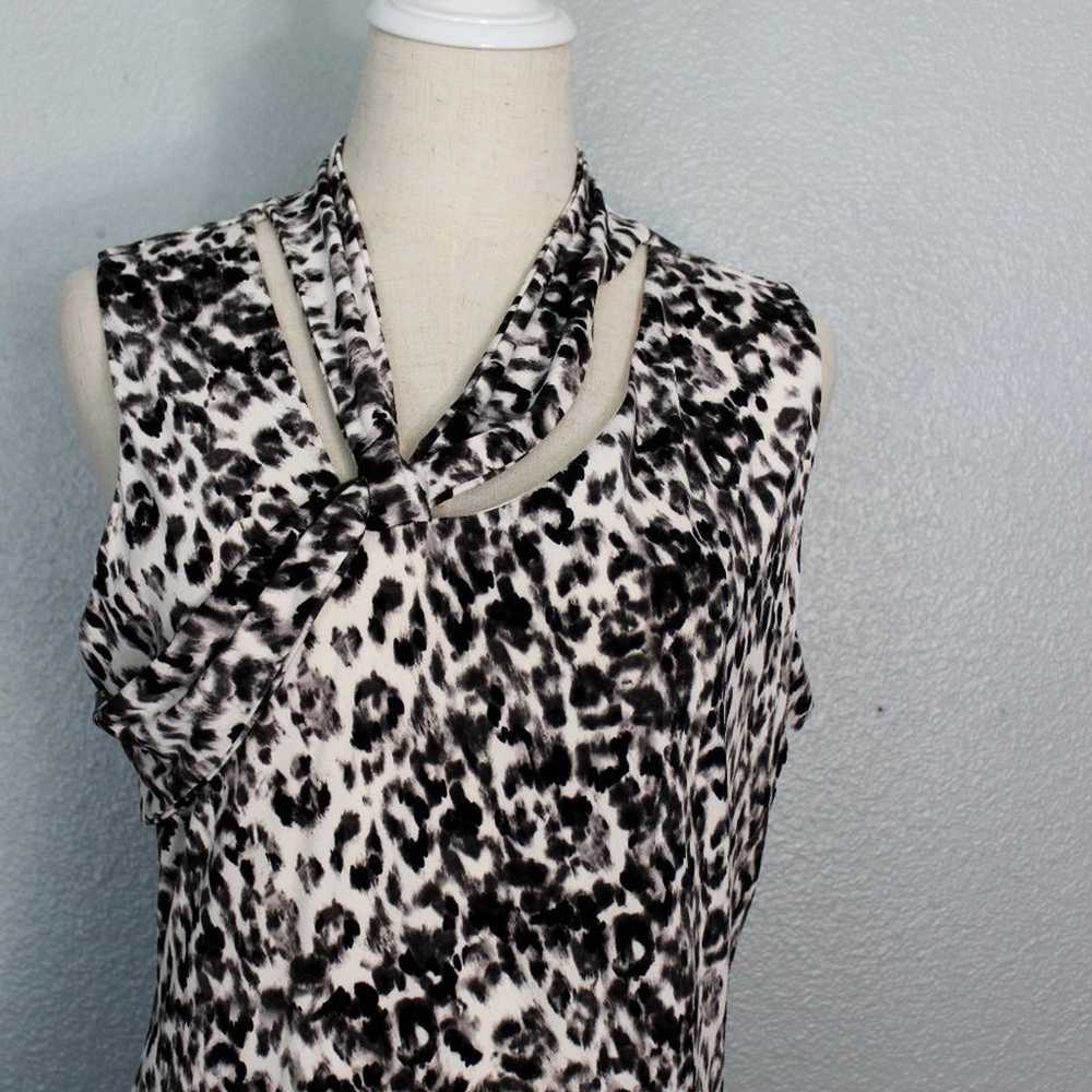 Rachel Roy Axel Leopard Print Sheath Dress Size XL - image 2