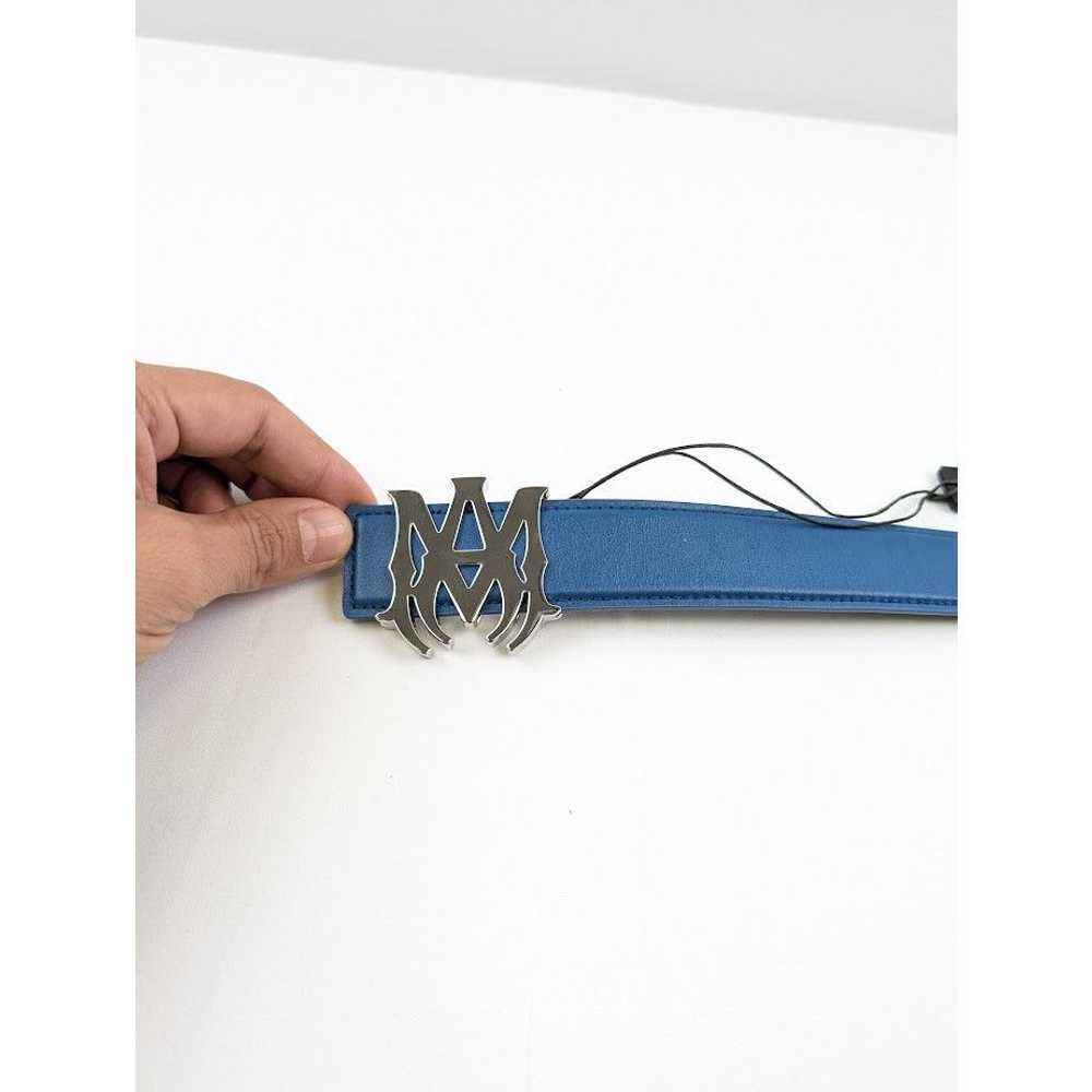 Amiri o1rshd1 Q:11 / Size: 85 / Nappa Belt in Blue - image 11