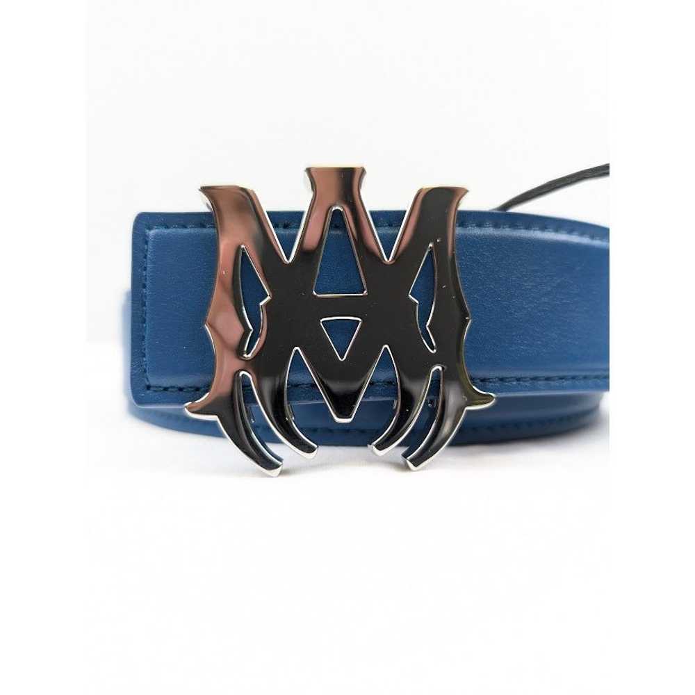 Amiri o1rshd1 Q:11 / Size: 85 / Nappa Belt in Blue - image 7