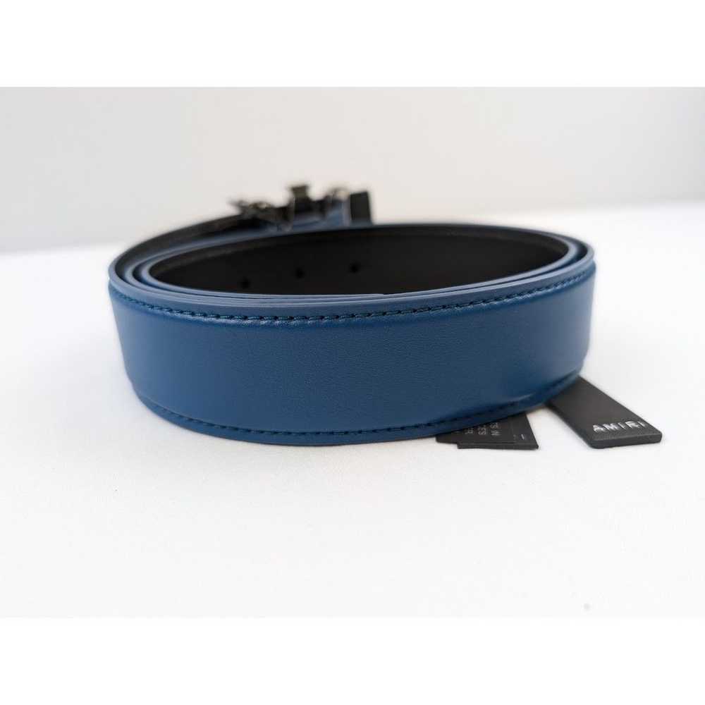 Amiri o1rshd1 Q:11 / Size: 85 / Nappa Belt in Blue - image 9