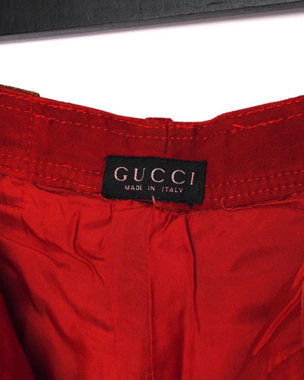 Gucci Gucci Tom Ford Era 90’s Red Suede Leather H… - image 10