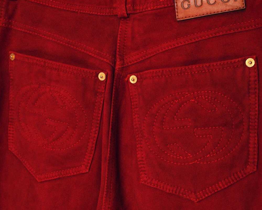 Gucci Gucci Tom Ford Era 90’s Red Suede Leather H… - image 7