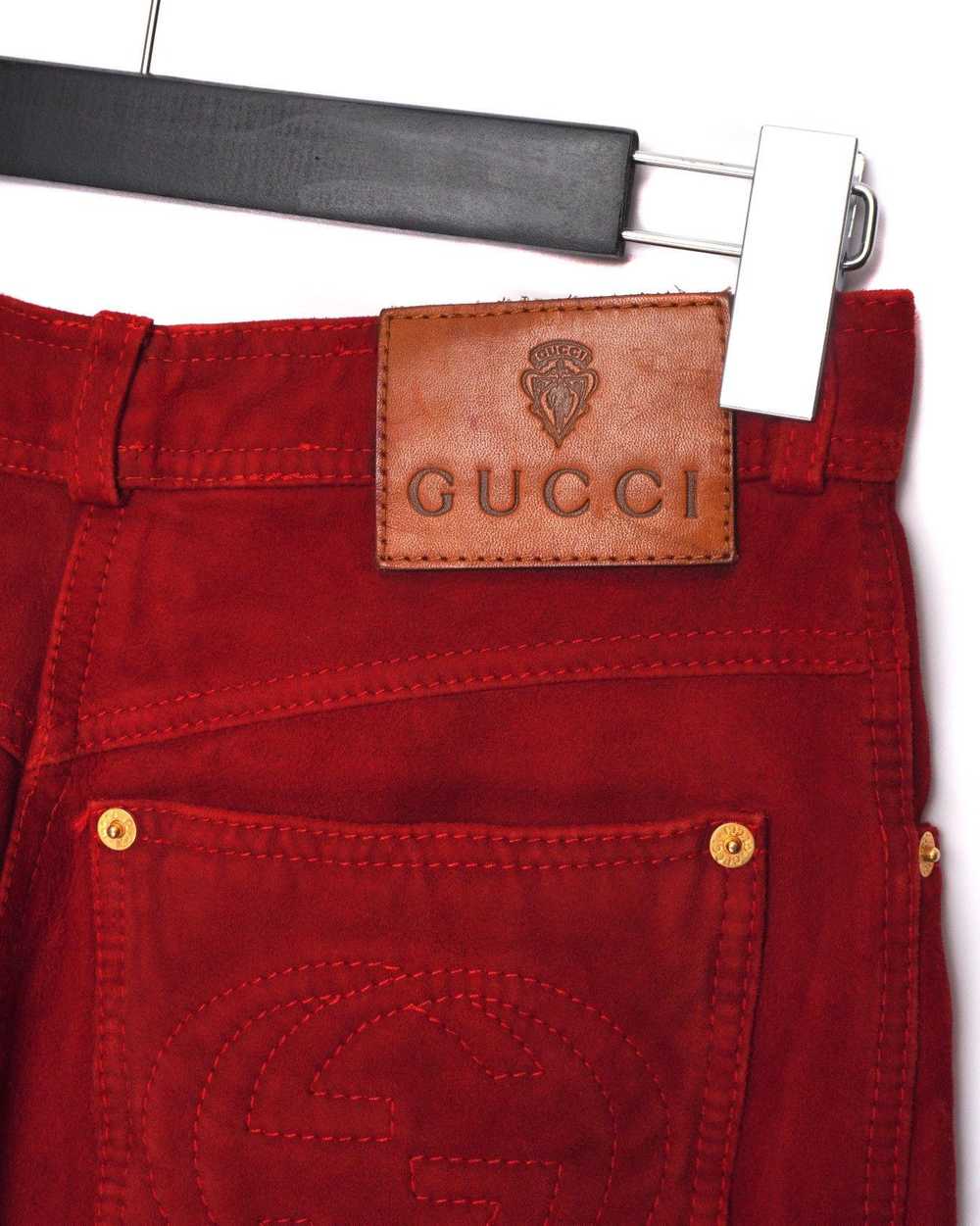 Gucci Gucci Tom Ford Era 90’s Red Suede Leather H… - image 8