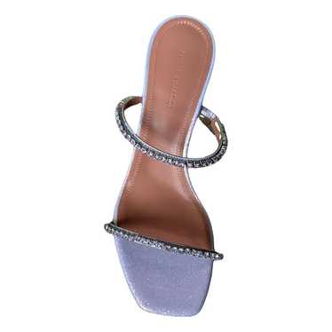 Amina Muaddi Gilda glitter sandals - image 1