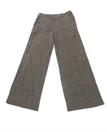 【MARGARET HOWELL】LINEN WIDE TROUSERS Wool Linen Flat Front Culotte – La Garçonne