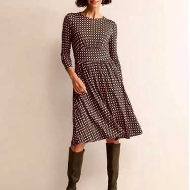 Boden Thea Geometric Print Jersey Knit Dress
Green