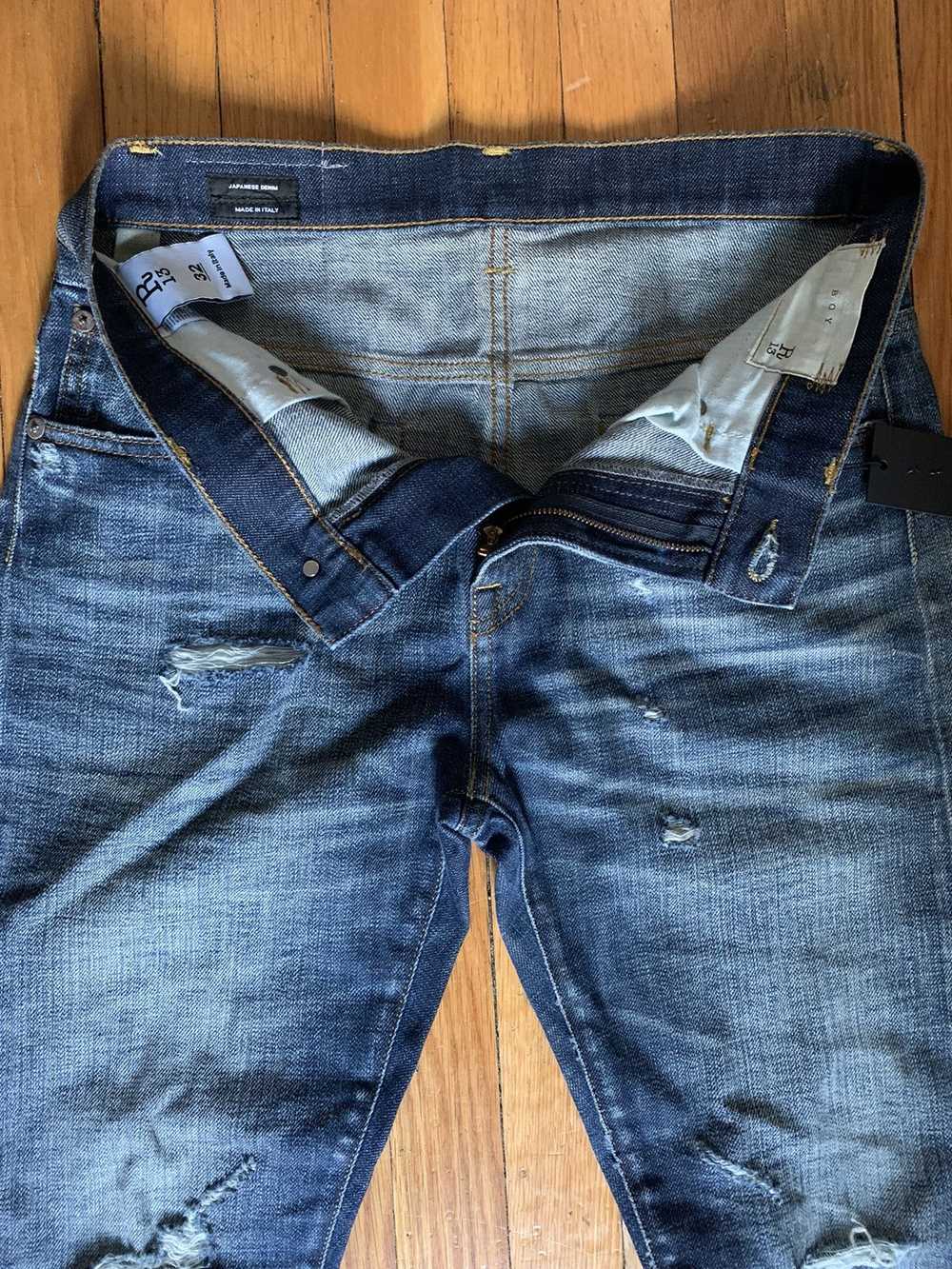 R13 $600+ Boy jeans, ripped, distressed, Italy, J… - image 3