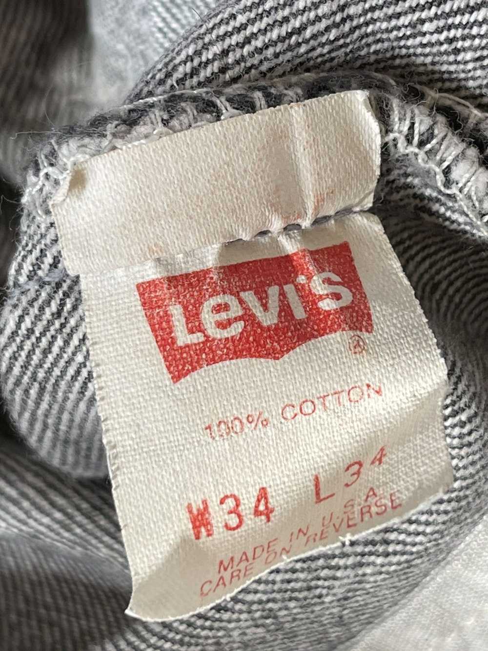 Levi's × Vintage Vintage Levi’s 501 USA charcoal/… - image 5