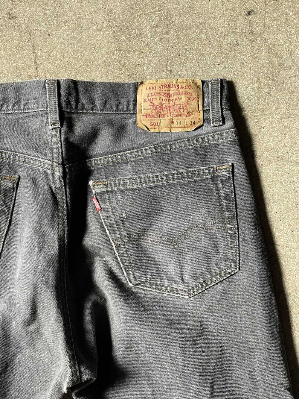 Levi's × Vintage Vintage Levi’s 501 USA charcoal/… - image 7