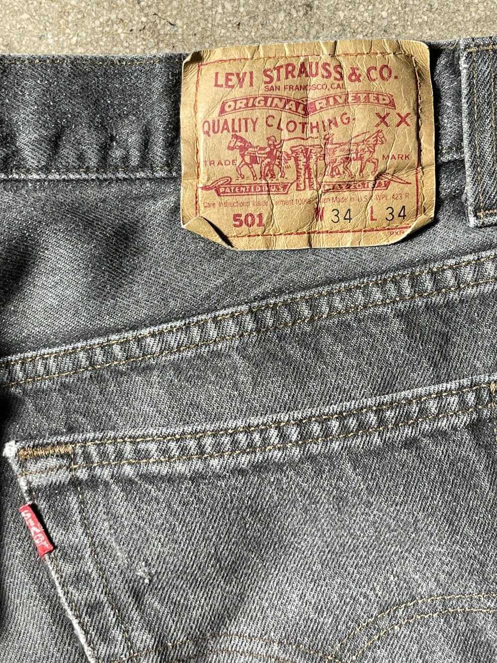 Levi's × Vintage Vintage Levi’s 501 USA charcoal/… - image 8