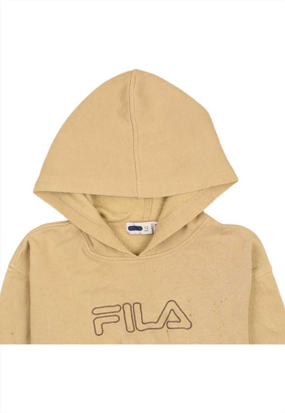 Vintage 90's Fila Hoodie Heavyweight Spellout Bei… - image 3