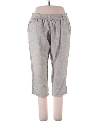 Cj Banks Women Gray Linen Pants 1X Plus