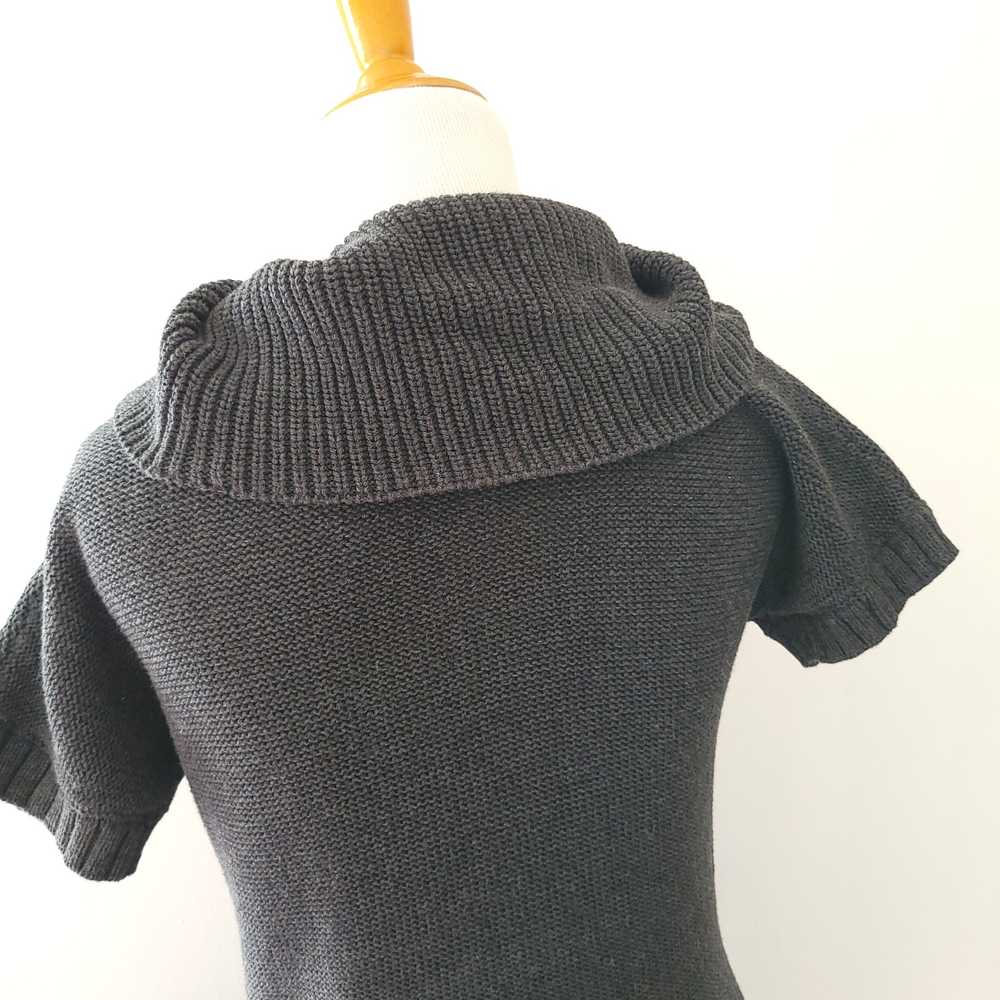 Athleta Tisbury Tunic Sweater Gray Cowl Neck Cabl… - image 6